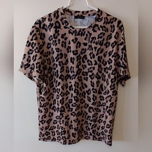 Shein animal print top size large